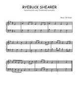 Téléchargez l'arrangement pour piano de la partition de Ryebuck Shearer en PDF